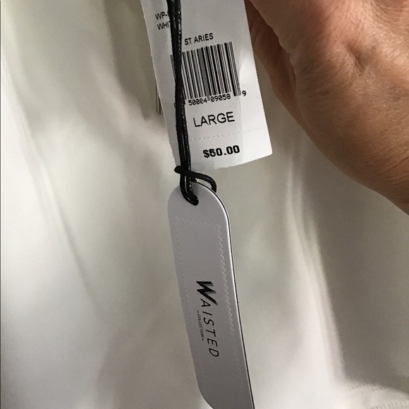 Waisted Ladies Drawstring Elastic Waist Shorts - Picture 6 of 7